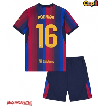 Barcelona Rodri Hernandez #16 Echipament de Fotbal Replică 2026-27 Copii Acasa (+ Șorturi)